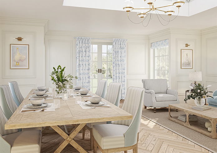 Loralei, Blue Mist - Made to Measure Curtains - Image 8